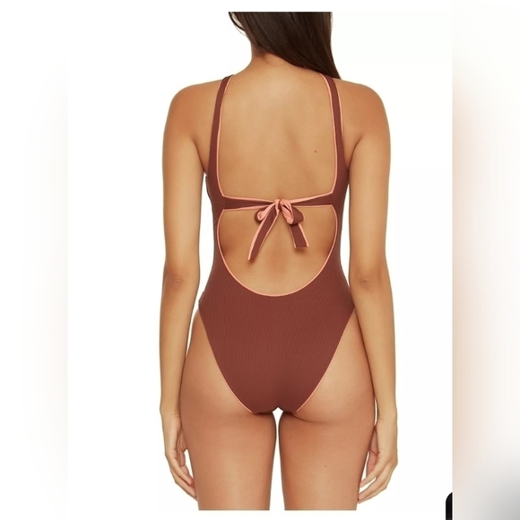 Becca Maroon Bathingsuit - Picture 2 of 7